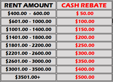 Dallas Loft Cash Rebate